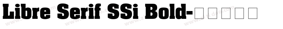 Libre Serif SSi Bold字体转换